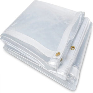 Fire Retardant Heavy Duty Glass PVC Vinyl Clear Tarps